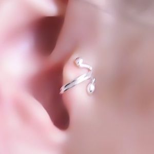 999 Handmade Sterling Silver Faux Tragus Ear Clip